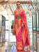 Pink Pink Banarasi Silk Blend Woven Saree