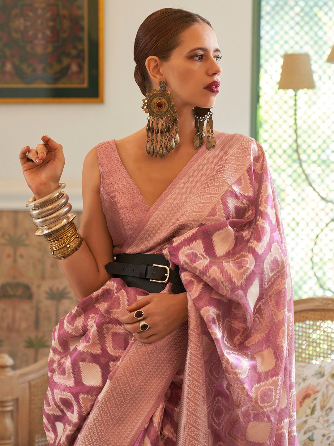partywear designer saree for festive occasions