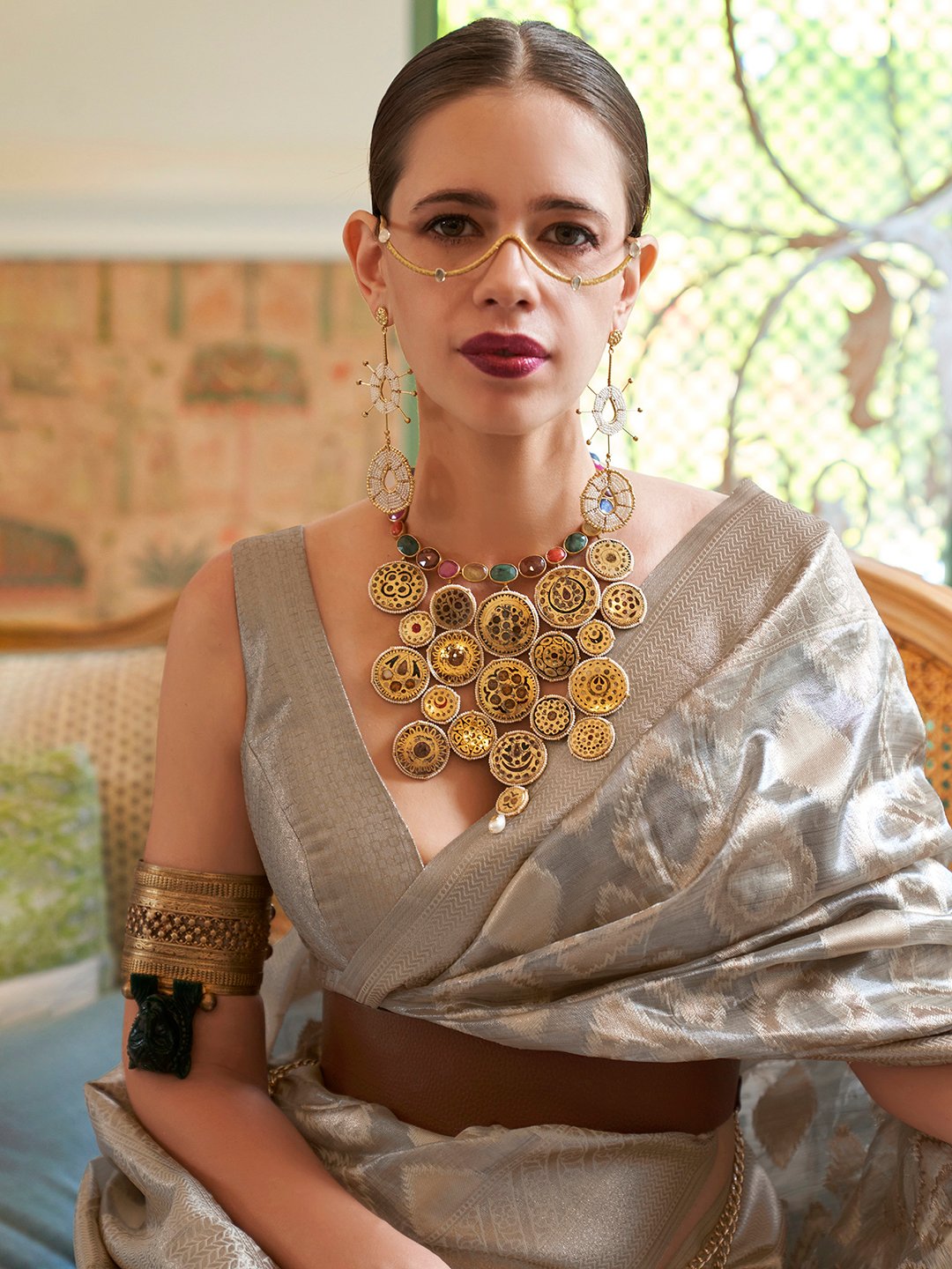 partywear designer saree for festive occasions
