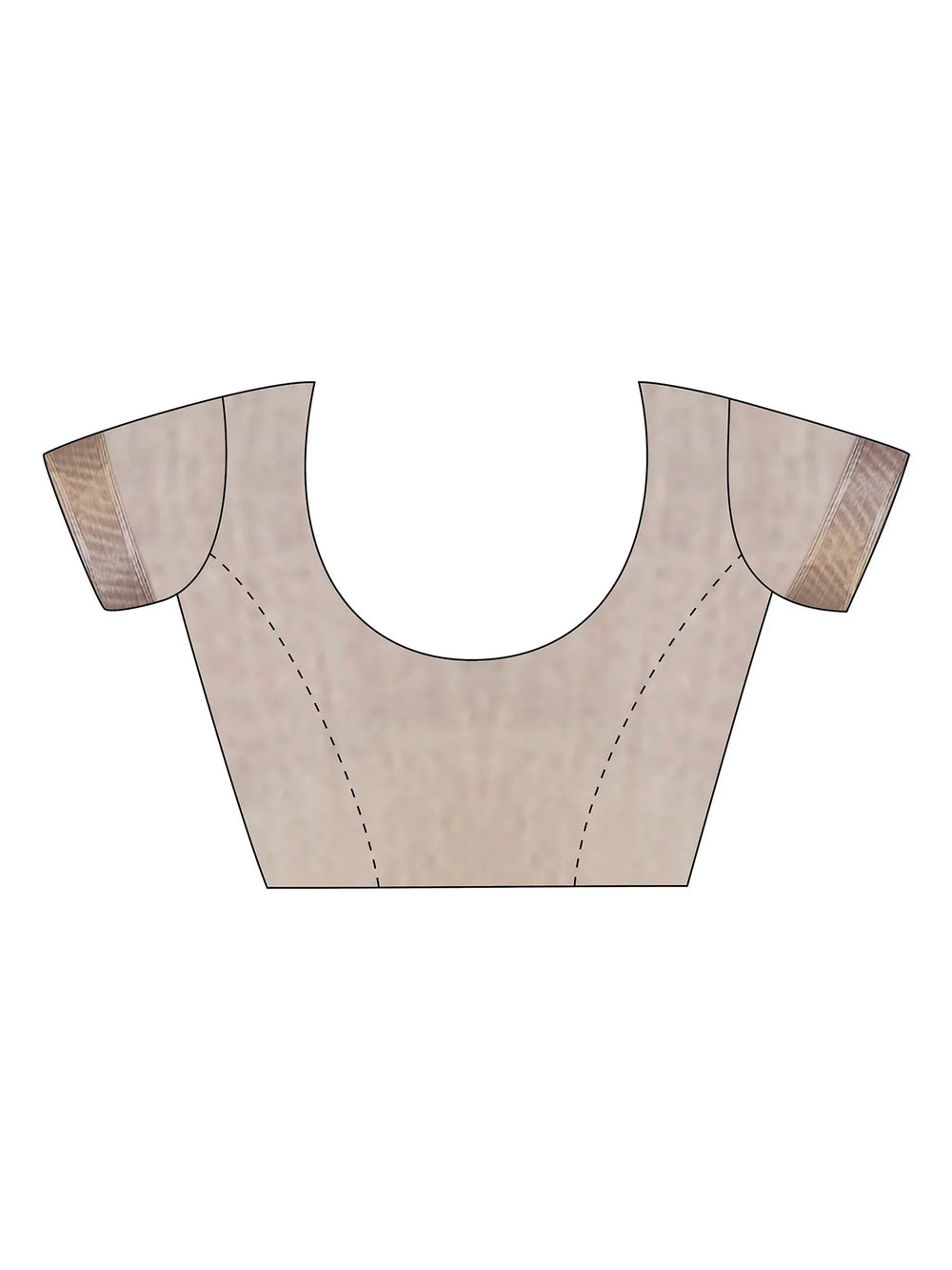 Designer White Banarasi Linen Silk Saree - The Dori Store