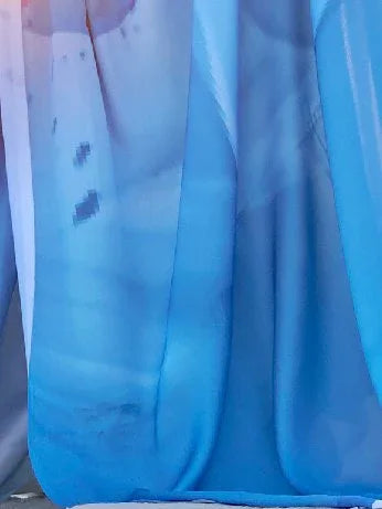 Light Party Wear Crepe Printed Saree - The Dori Store