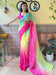Multicolor Yellow Party Wear Georgette Embellished Saree