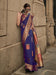 Blue Blue Banarasi Silk Blend Woven Saree