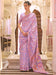 Lavender Lavendar Banarasi Silk Blend Woven Saree