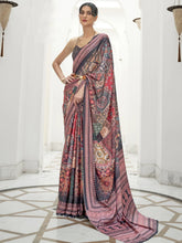 Multicolor Pure Soft Crepe Silk Saree - The Dori Store