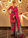 Pink Pink Banarasi Silk Blend Woven Saree