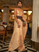 Cream Cream Banarasi Nylon Woven Saree