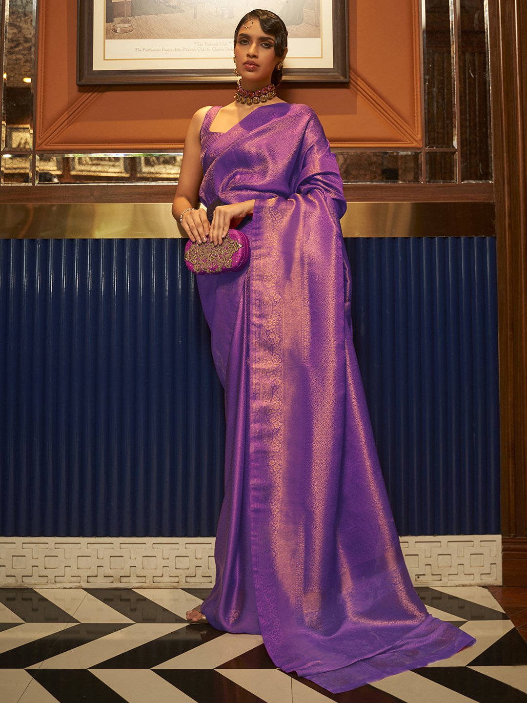 partywear designer saree for festive occasions