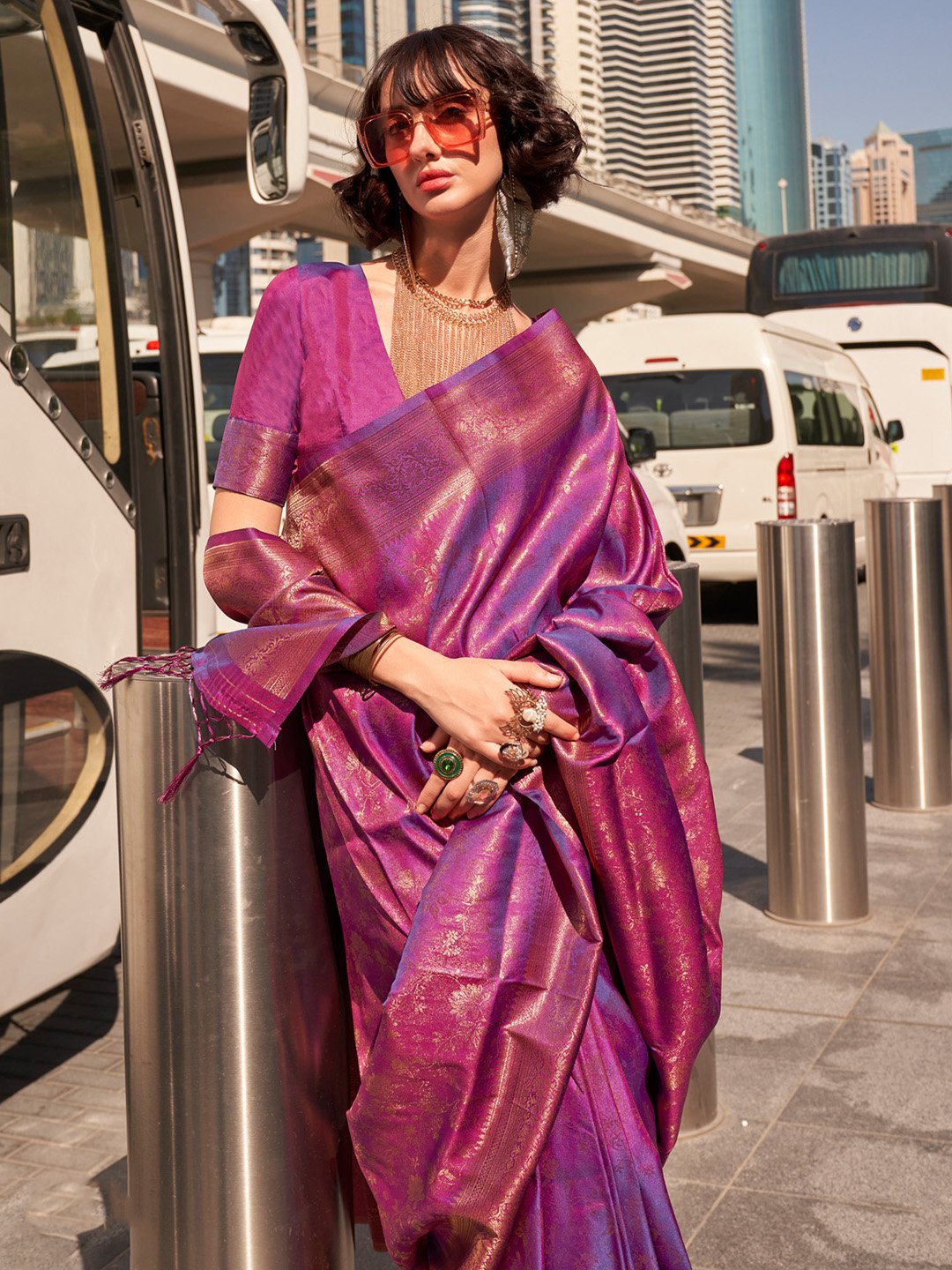 partywear designer saree for festive occasions