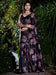 Black Black Party Wear Silk Blend Embellished Saree