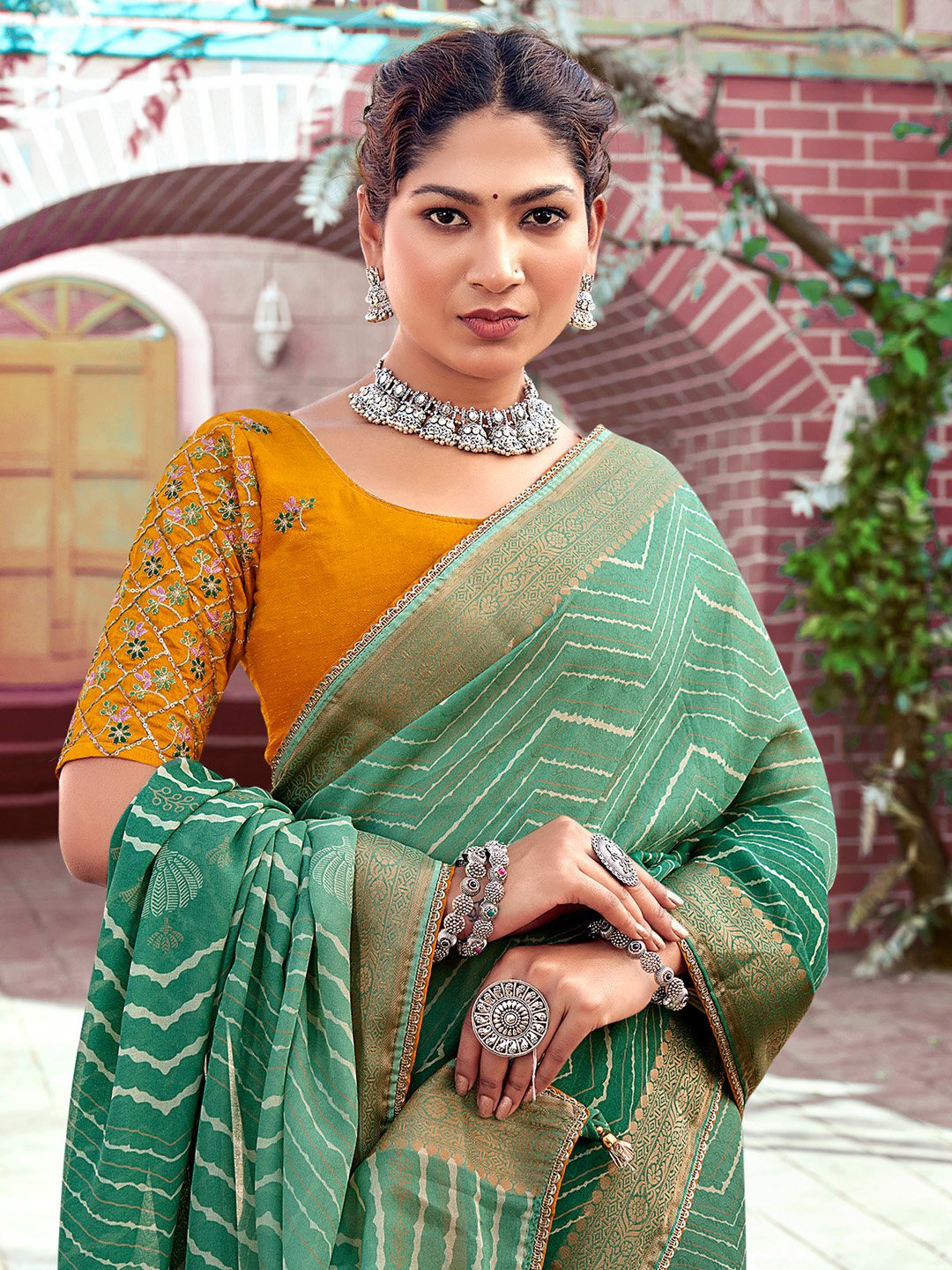 partywear designer saree for festive occasions