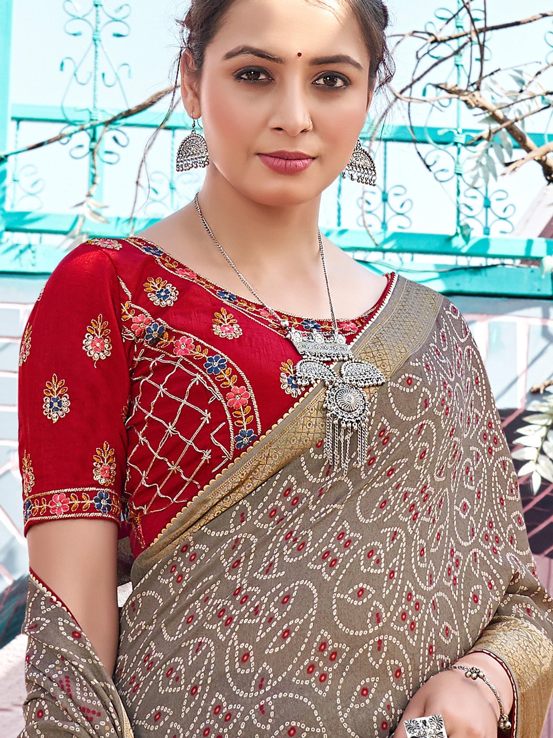 partywear designer saree for festive occasions