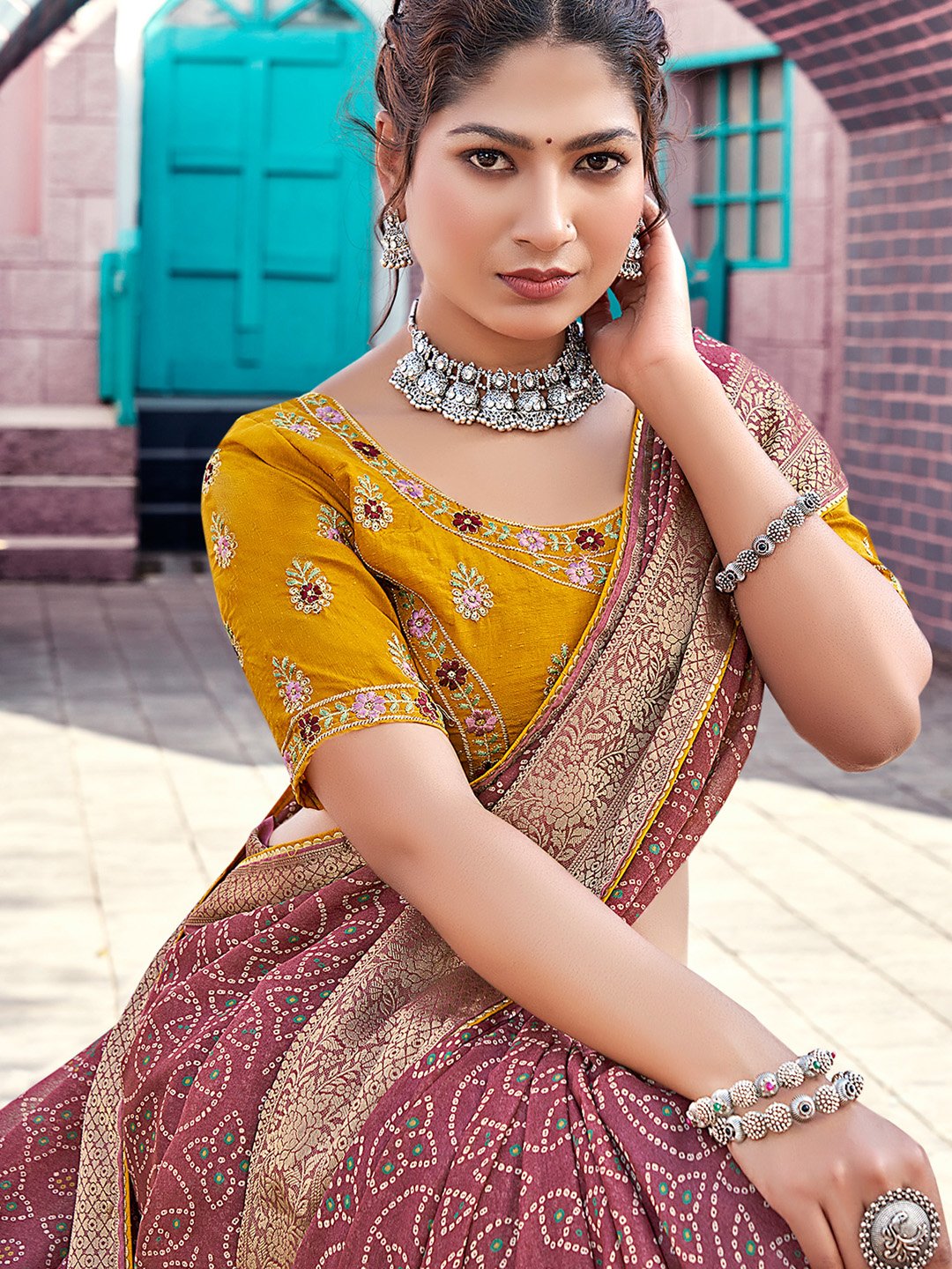 partywear designer saree for festive occasions