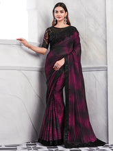 Designer Partywear Magenta Georgette Saree - The Dori Store