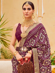 Exquisite Purple Patola Silk Saree - The Dori Store