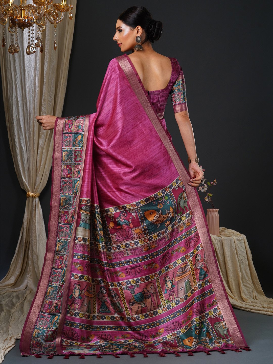 partywear designer saree for festive occasions