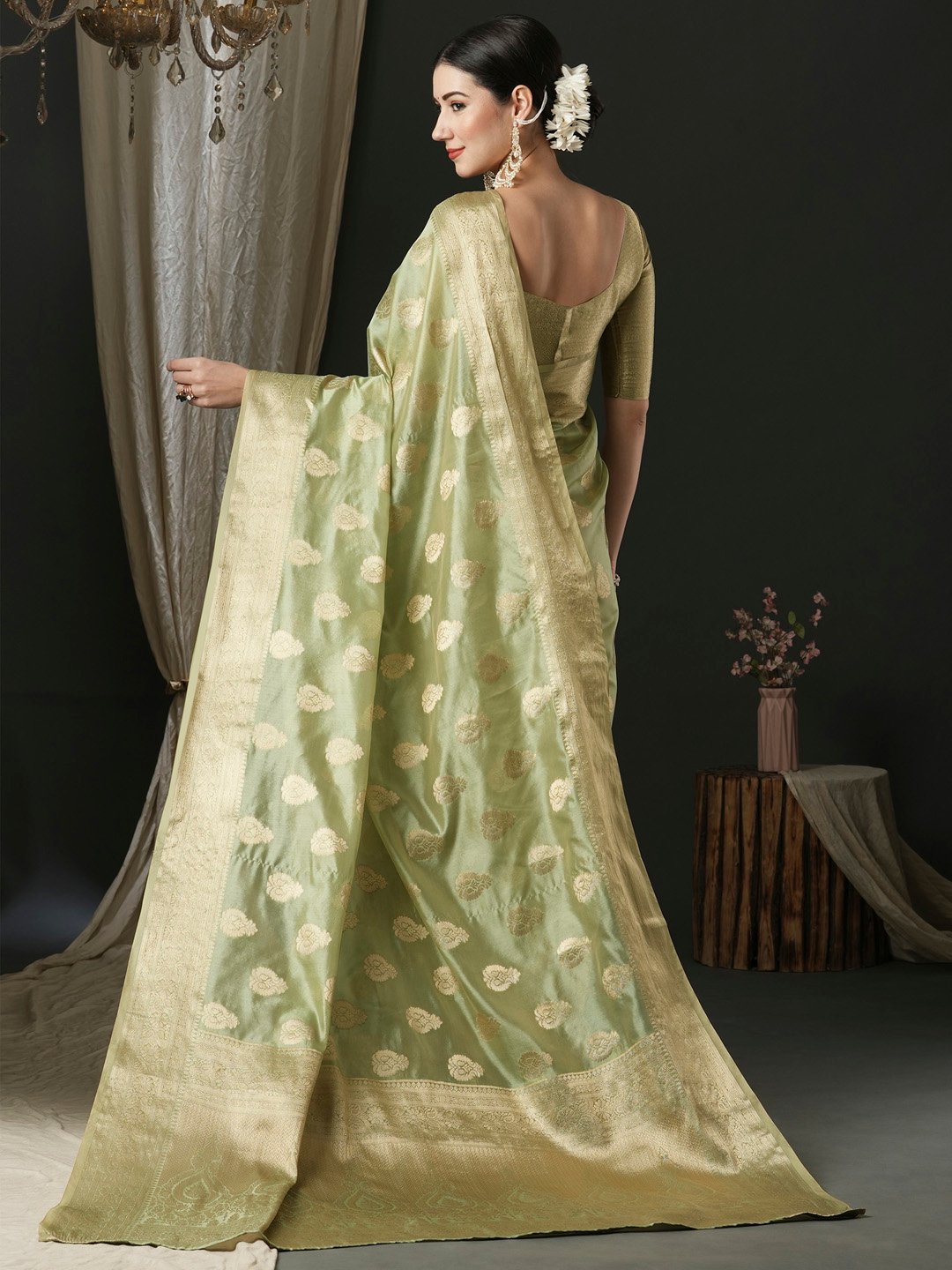 partywear designer saree for festive occasions