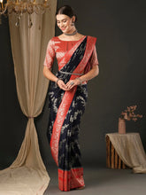 Rich Deep Blue Designer Georgette Saree - The Dori Store
