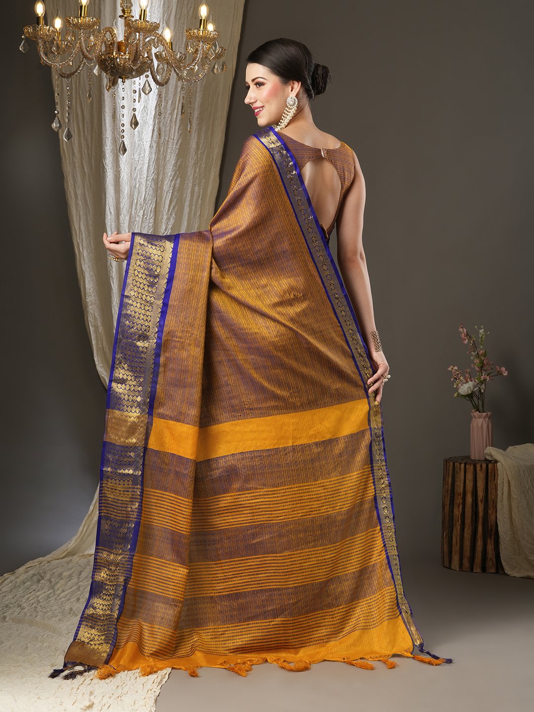 partywear designer saree for festive occasions
