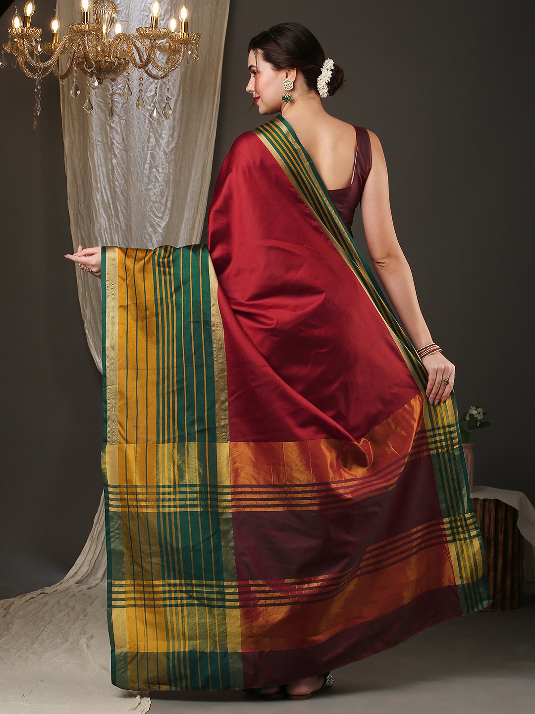 partywear designer saree for festive occasions