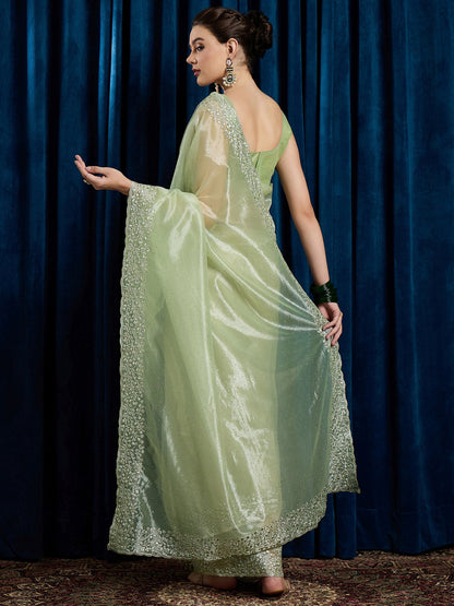 partywear designer saree for festive occasions