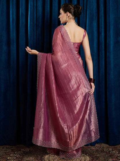 partywear designer saree for festive occasions