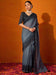 Grey Grey Party Wear Chiffon Embellished Saree