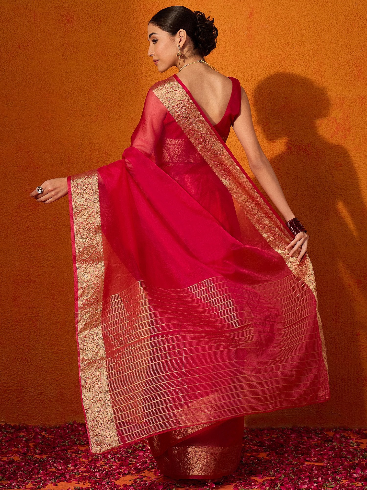 partywear designer saree for festive occasions