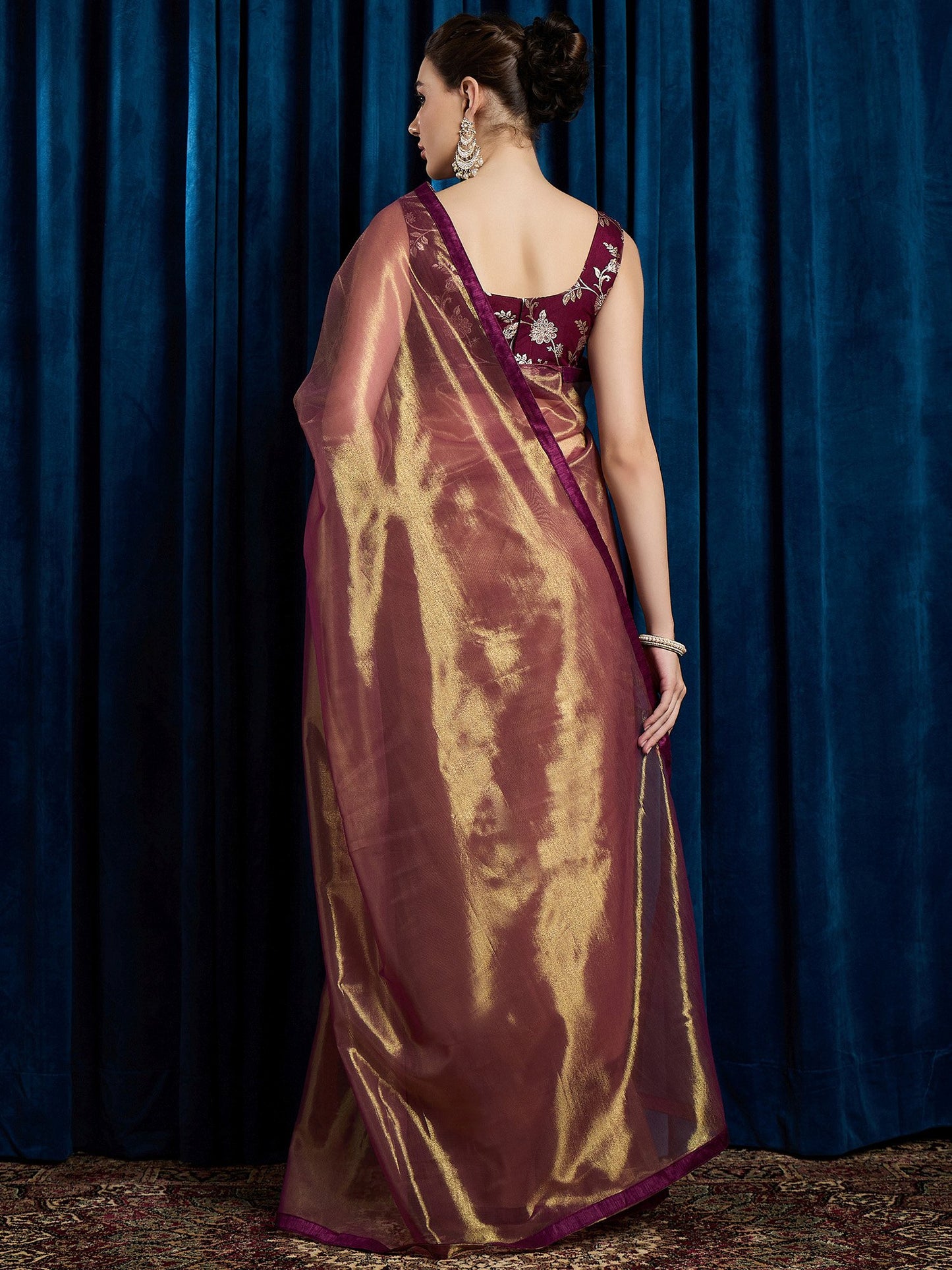 partywear designer saree for festive occasions