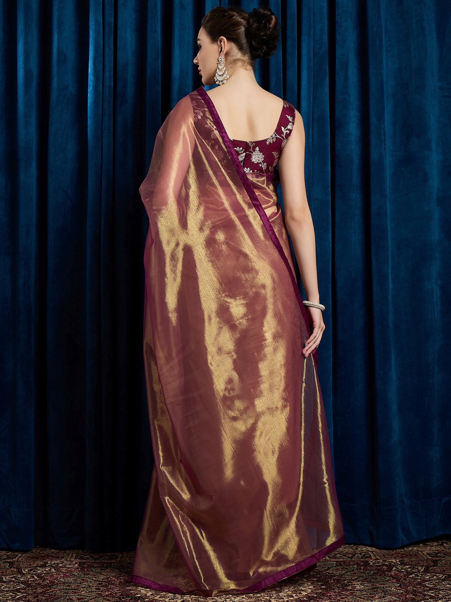 partywear designer saree for festive occasions