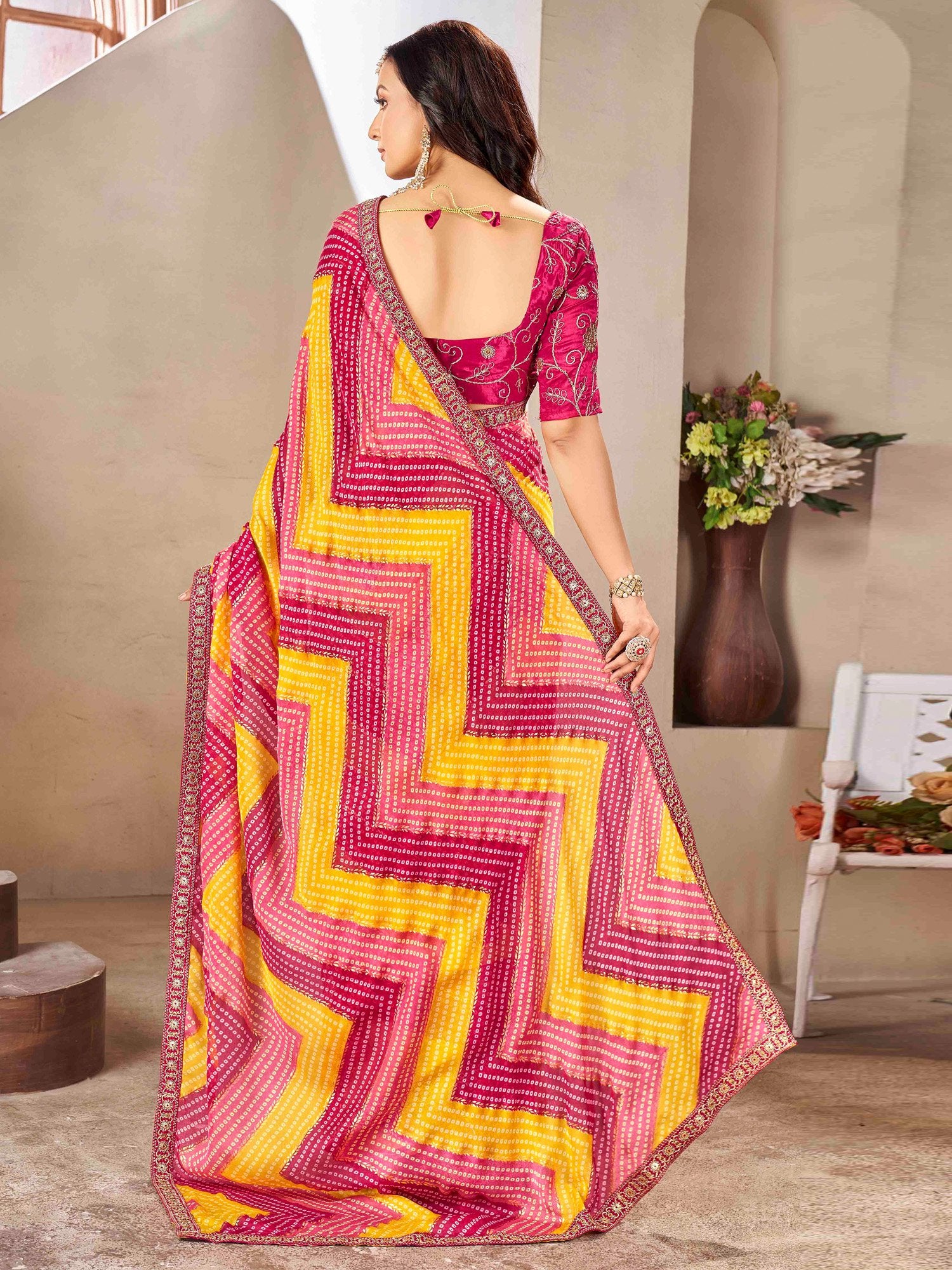 partywear designer saree for festive occasions