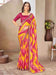 Pink Pink Bandhani Chiffon Embellished Saree