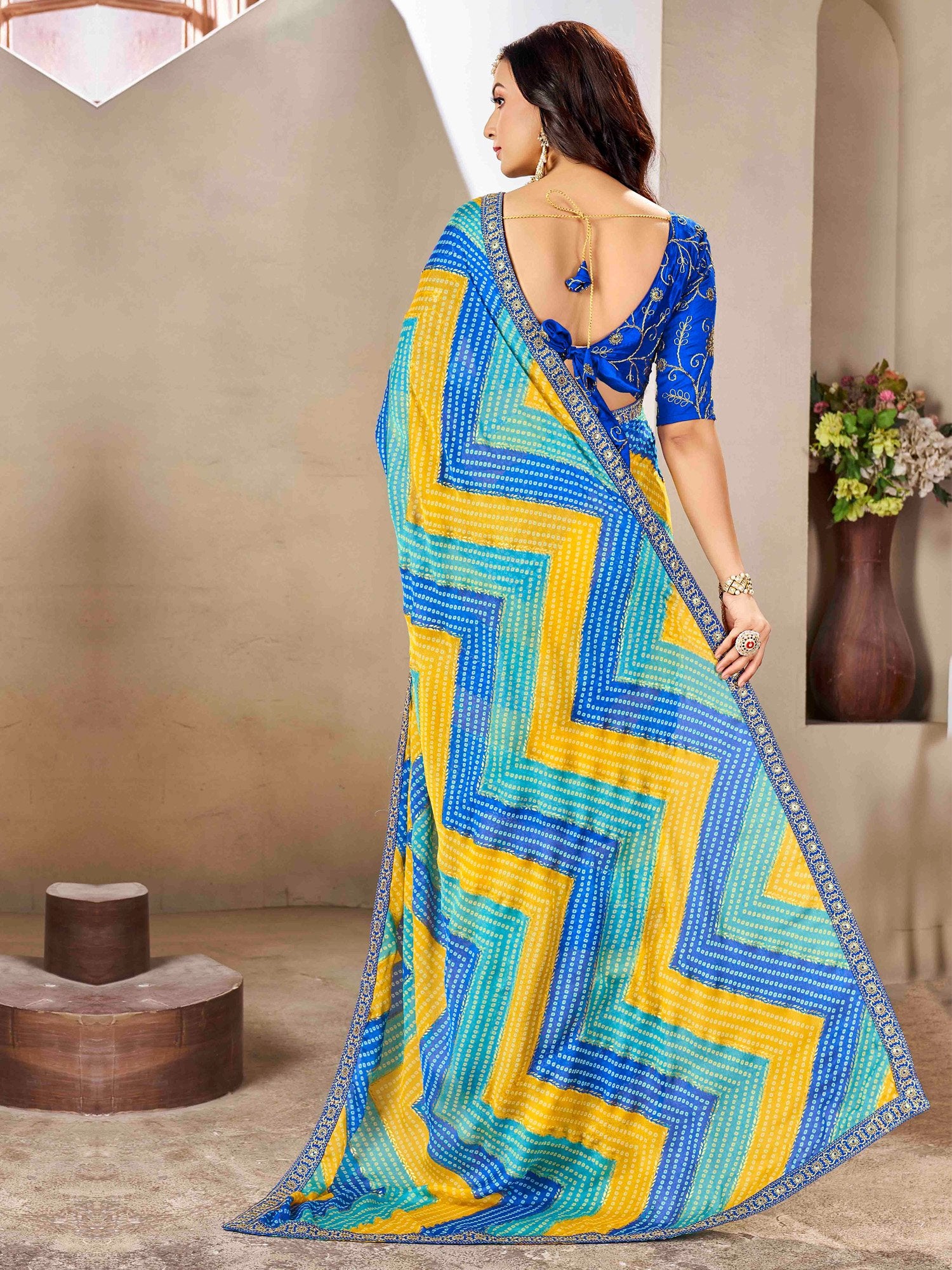 partywear designer saree for festive occasions