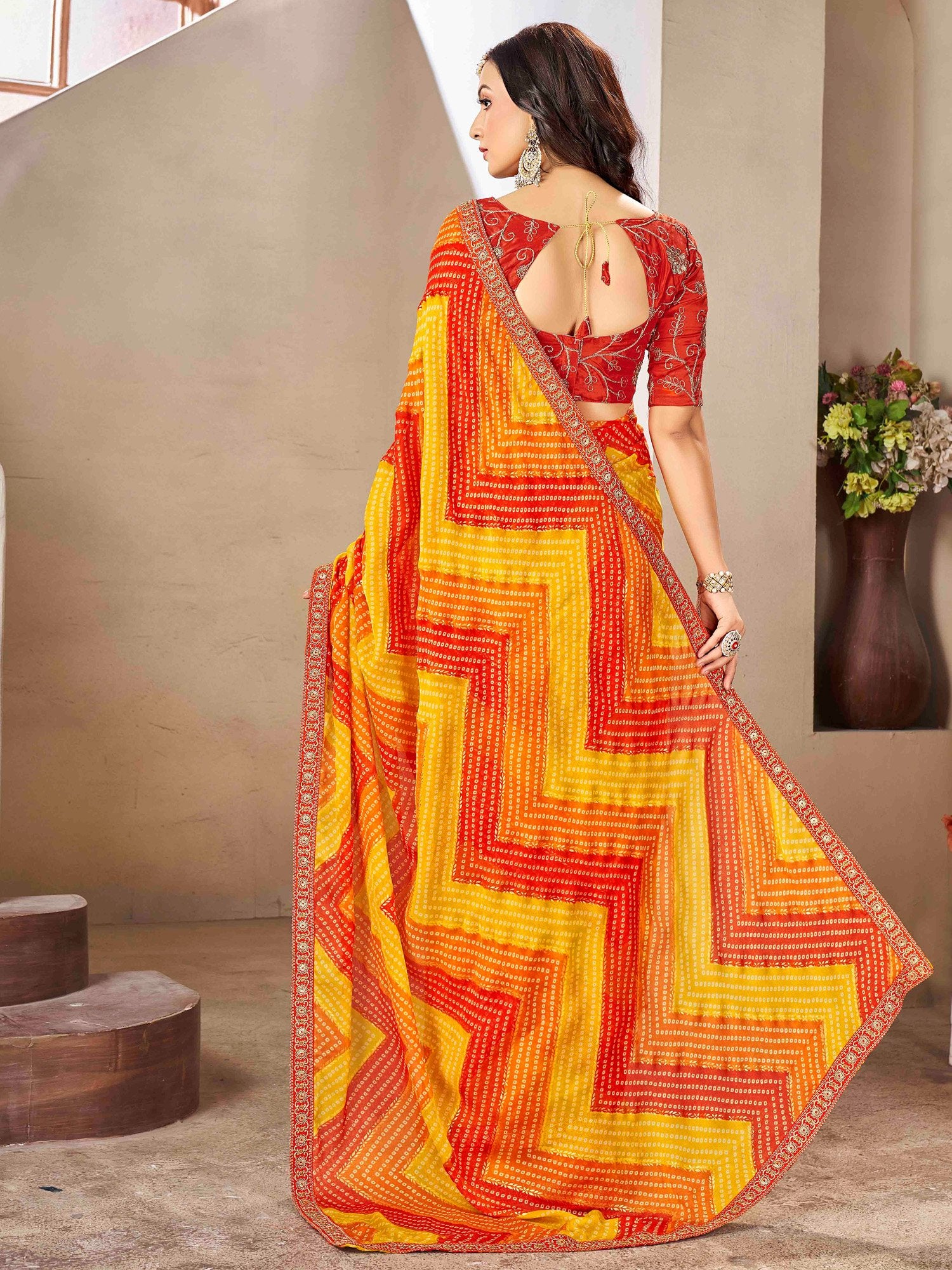 partywear designer saree for festive occasions
