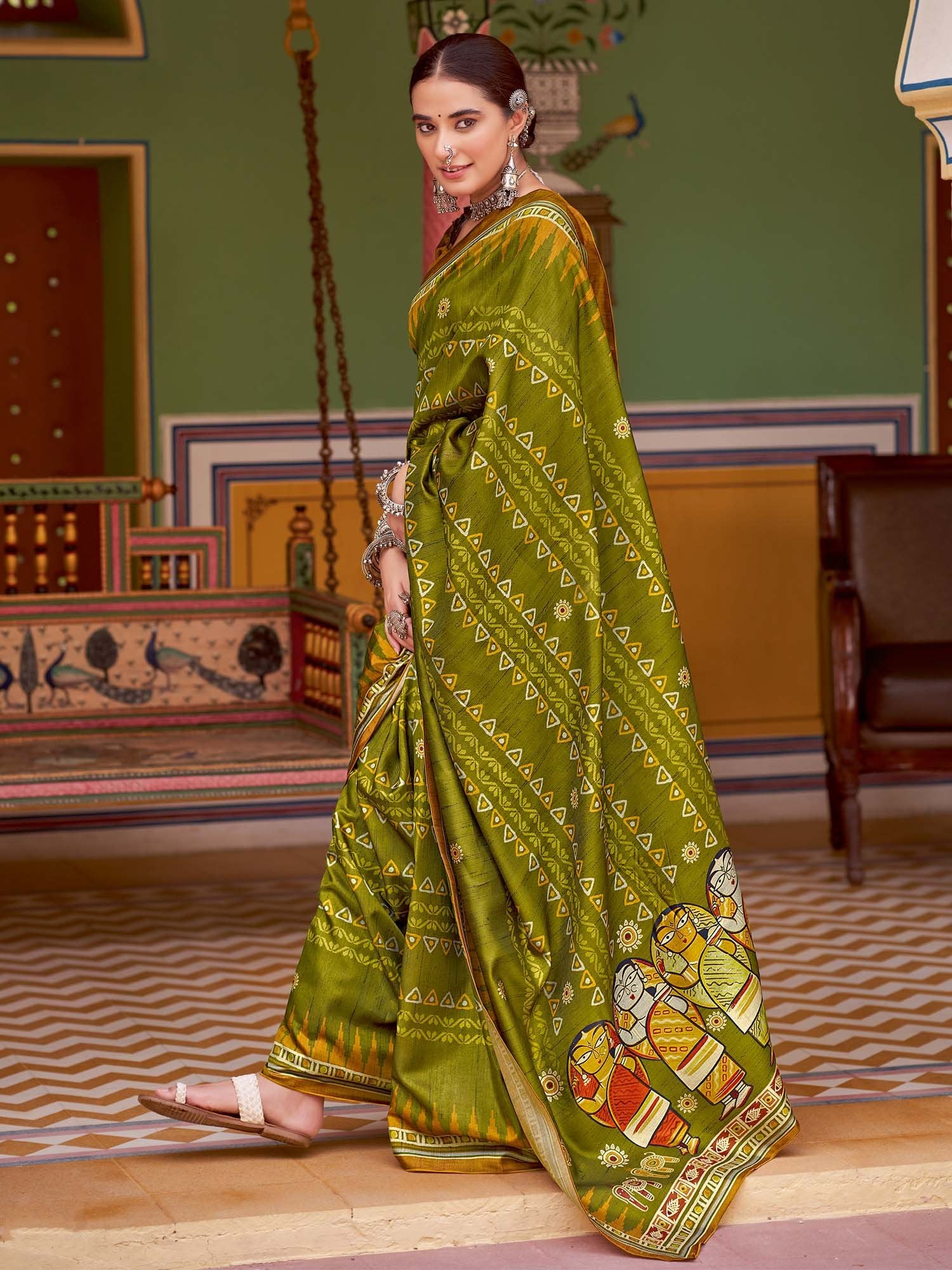 partywear designer saree for festive occasions