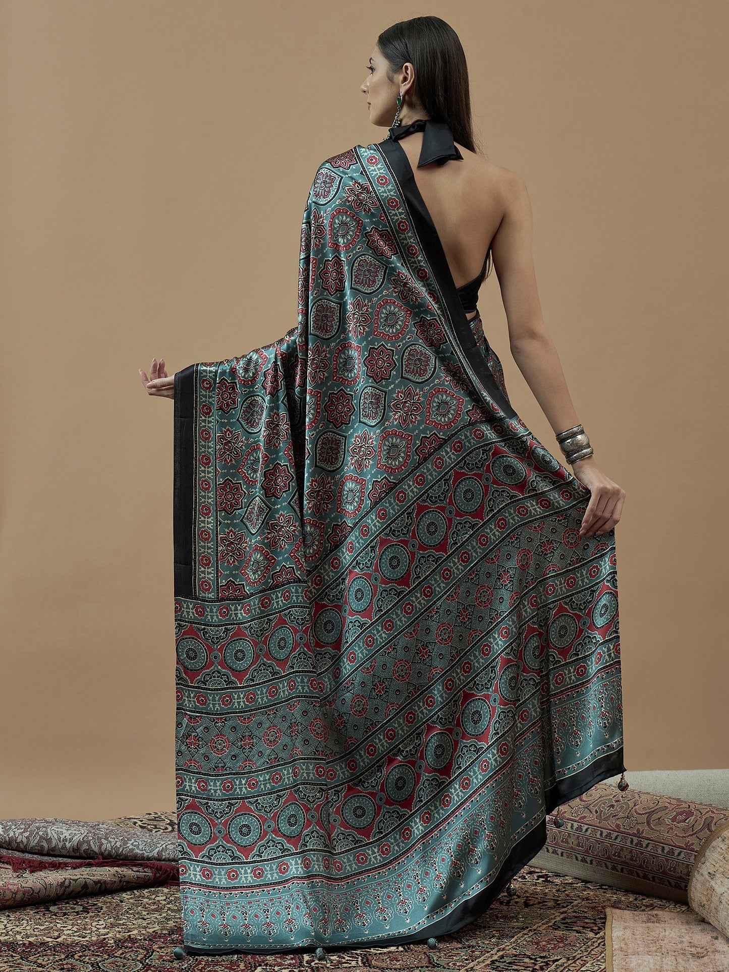 partywear designer saree for festive occasions