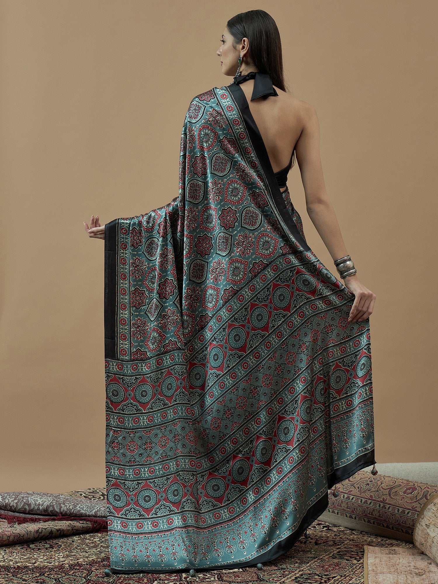 partywear designer saree for festive occasions