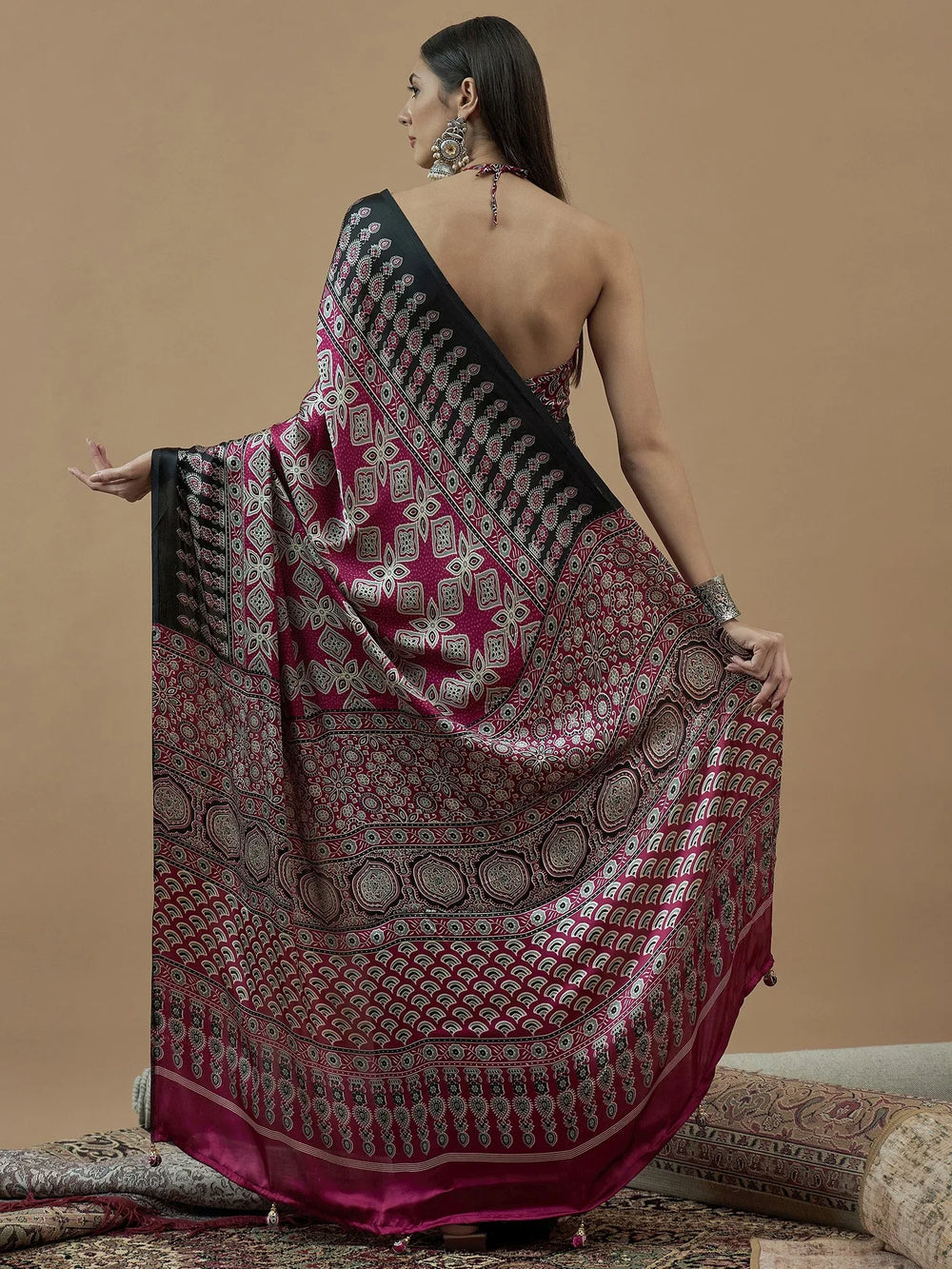 partywear designer saree for festive occasions
