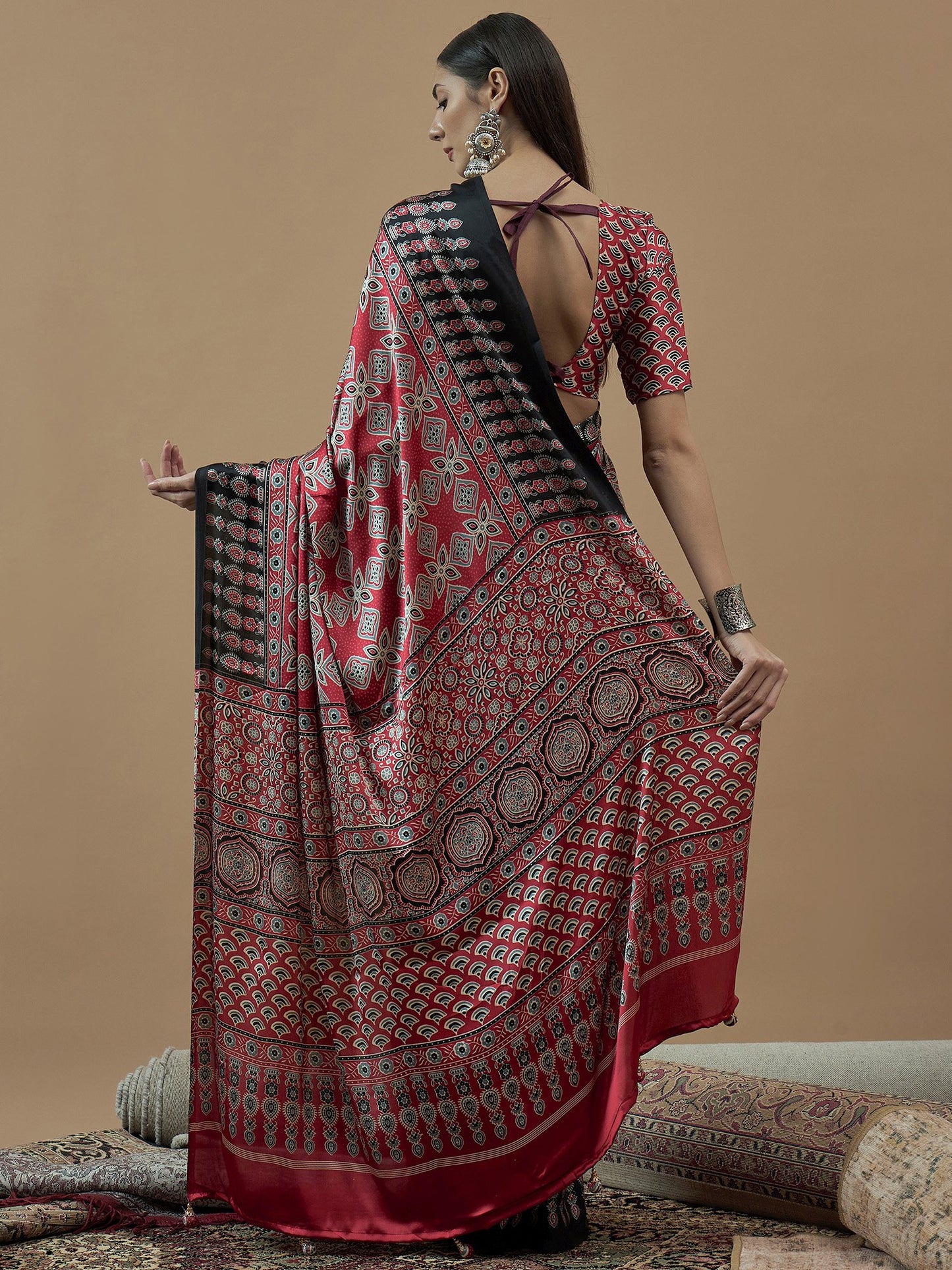 partywear designer saree for festive occasions