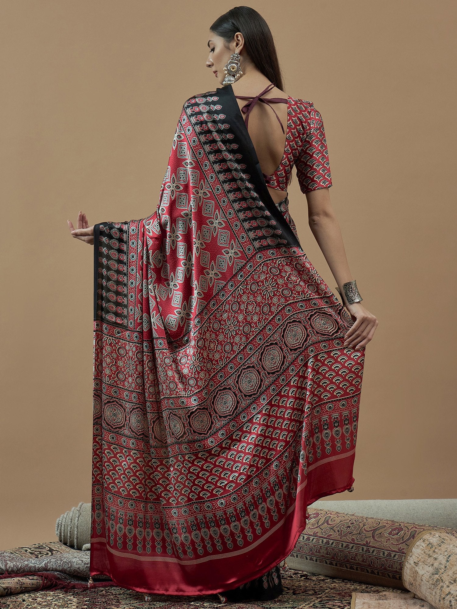 partywear designer saree for festive occasions