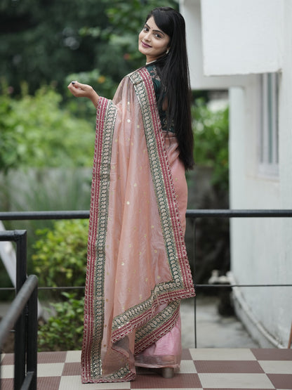 partywear designer saree for festive occasions