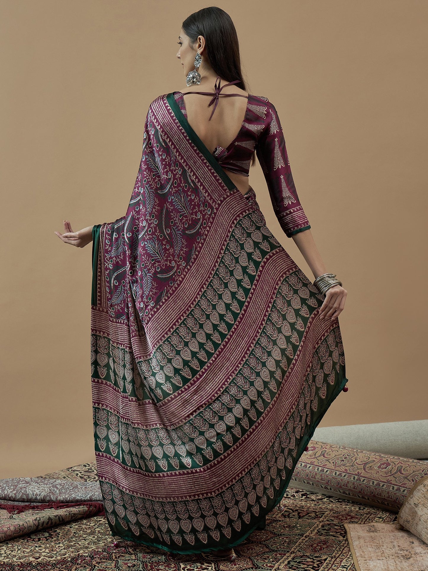 partywear designer saree for festive occasions