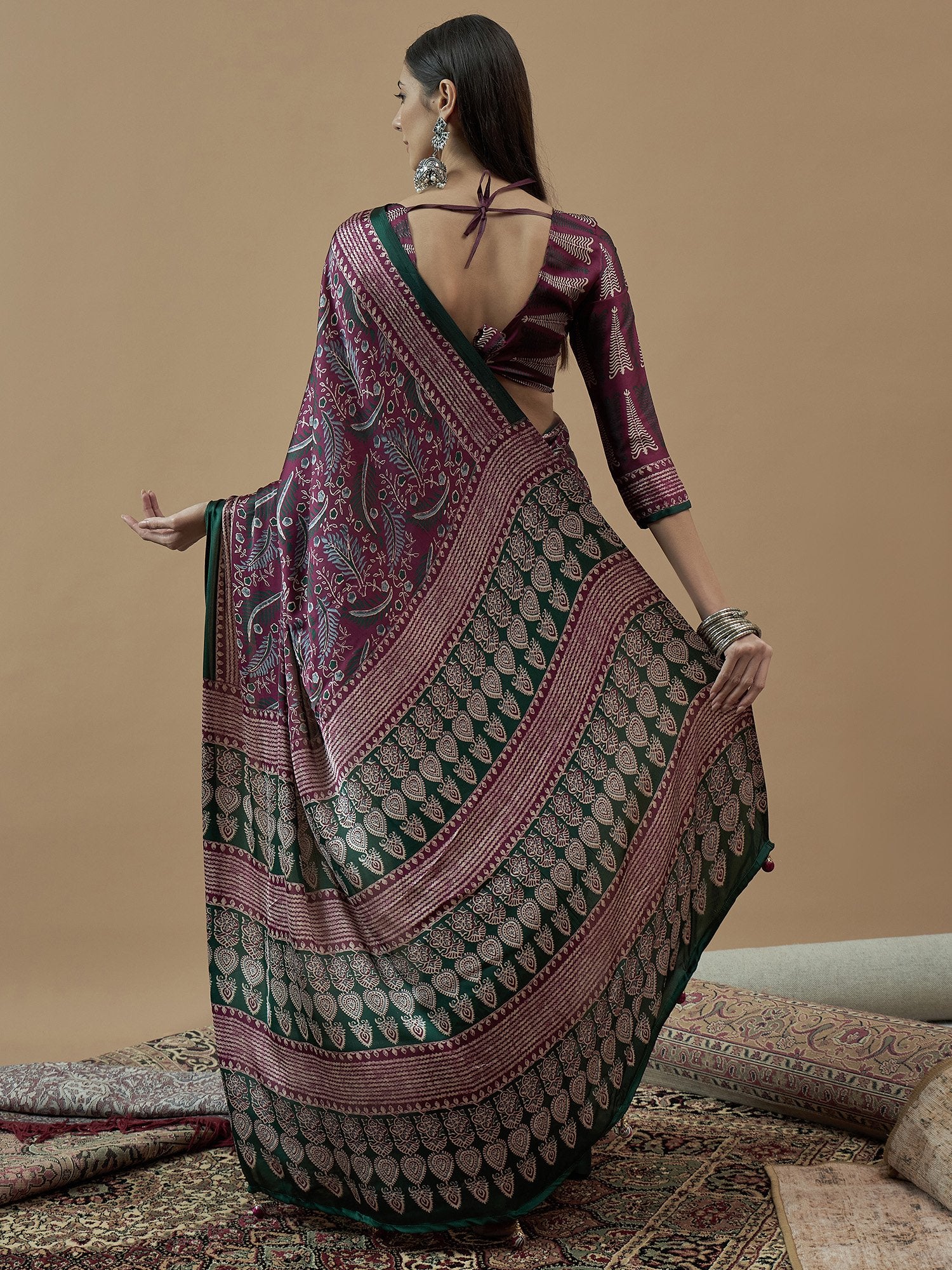 partywear designer saree for festive occasions
