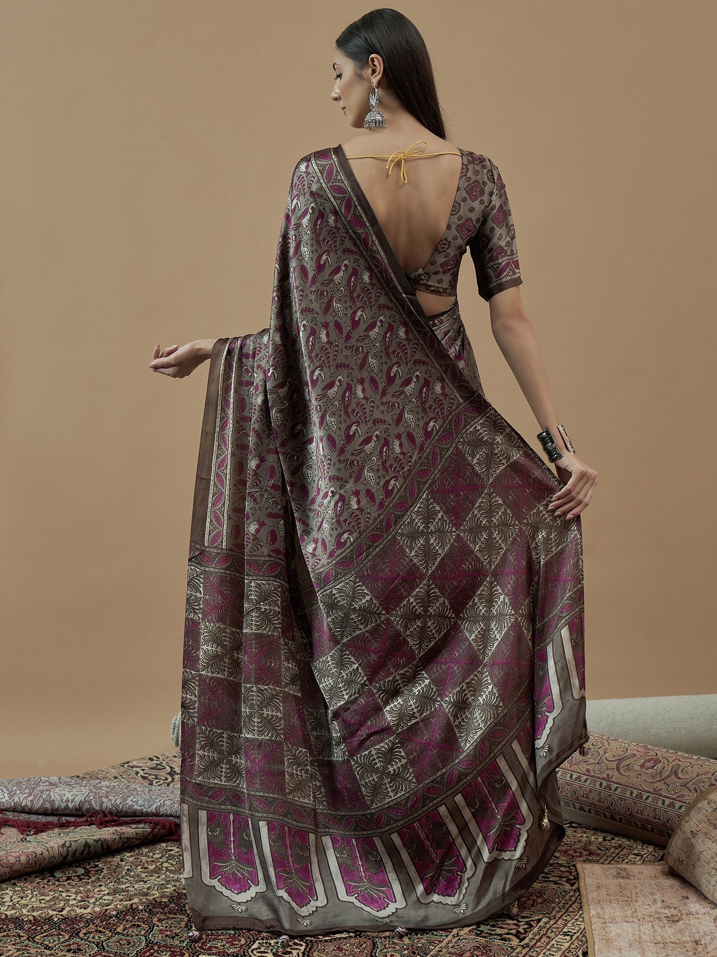 partywear designer saree for festive occasions