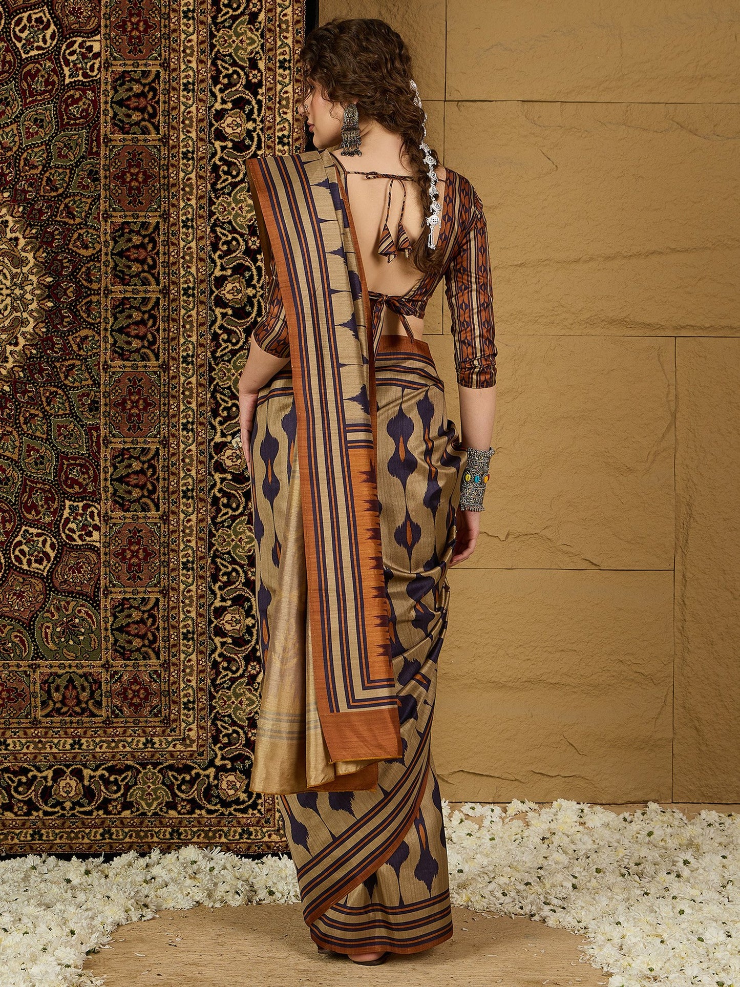 partywear designer saree for festive occasions