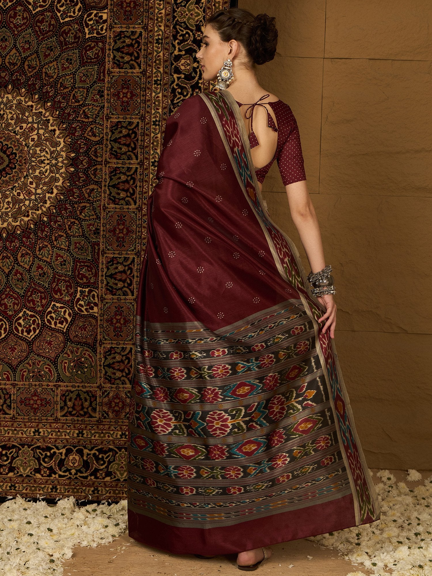 partywear designer saree for festive occasions