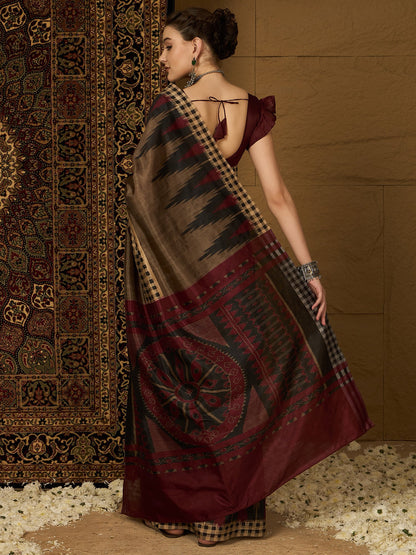 partywear designer saree for festive occasions