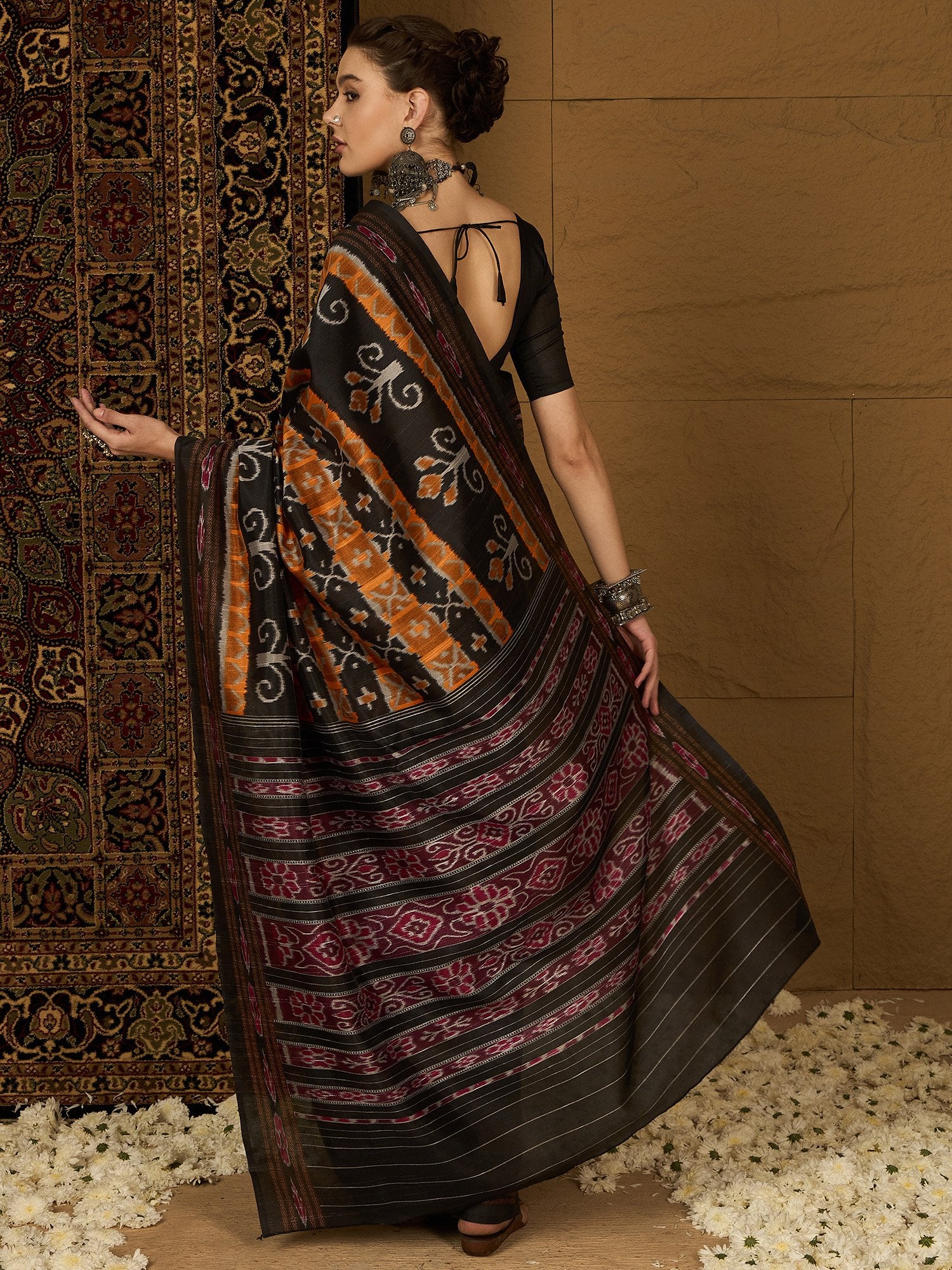 partywear designer saree for festive occasions