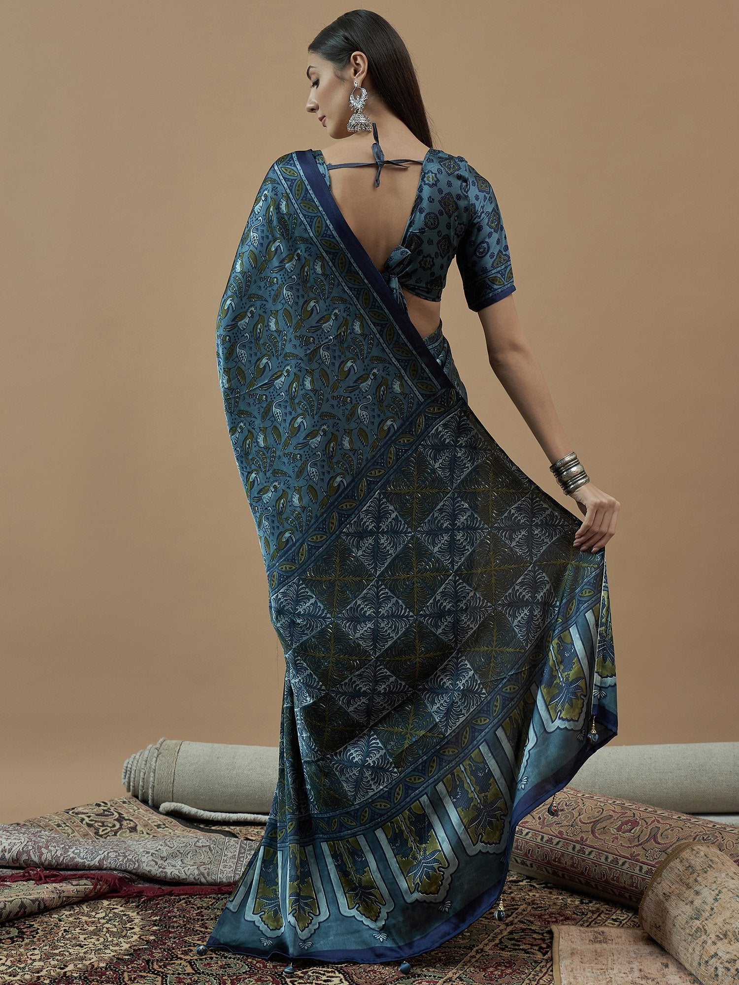 partywear designer saree for festive occasions