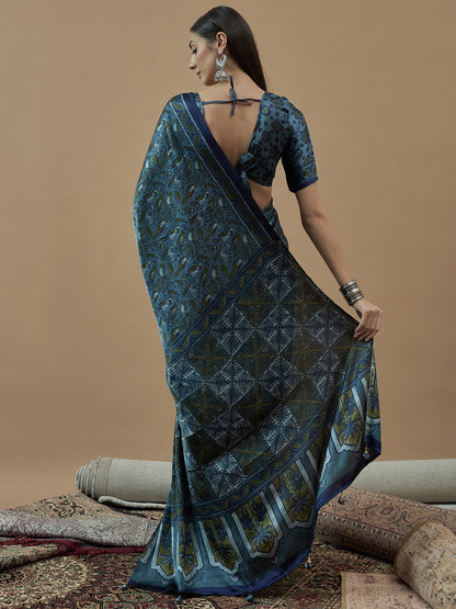 partywear designer saree for festive occasions